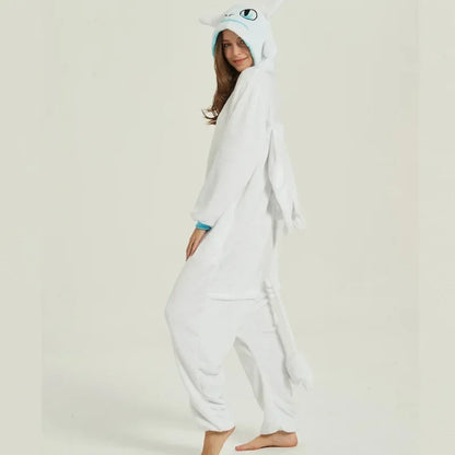 Toothless Dragon Onesie Kigurumi Cosplay Adult Unisex Flannel Pajama Anime Costume Train Your Night Funny Sleepwear Homewear